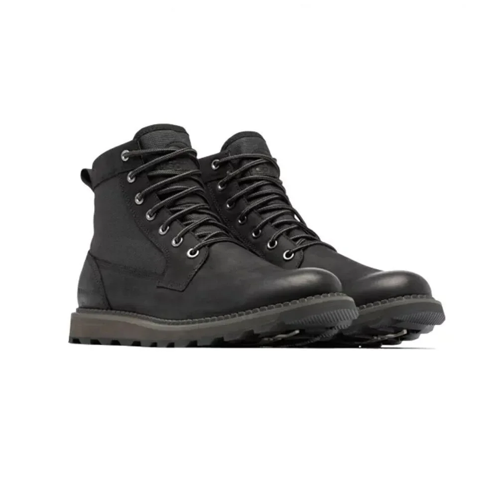 NEW Sorel Men's Madson II Field Waterproof Leather Chukka Boots Size 15 Black‎